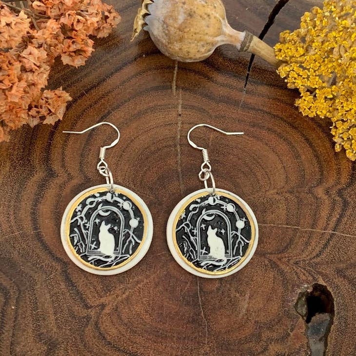 Cat on sale earrings australia