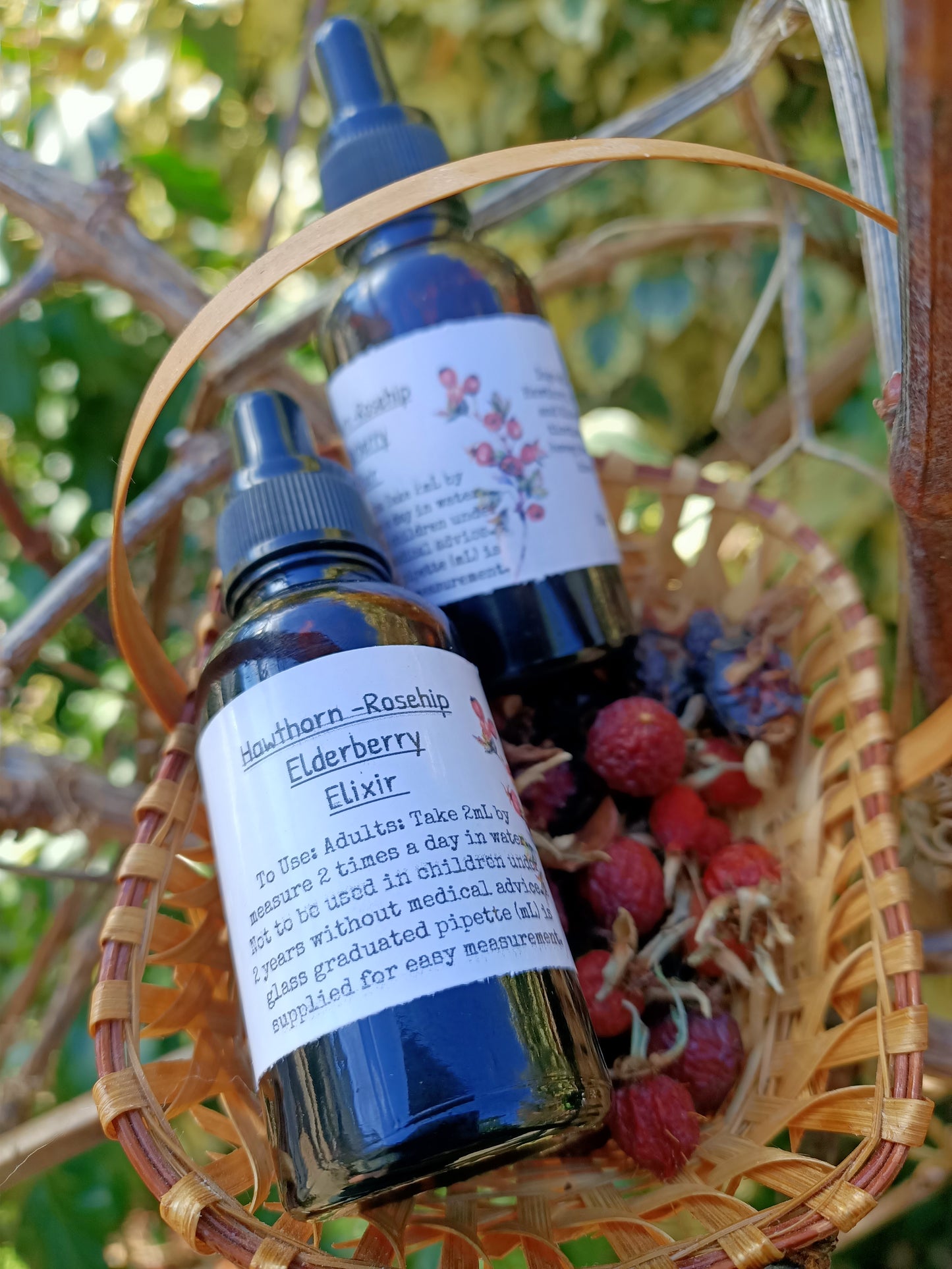 Hawthorn Rosehip Elderberry Elixir
