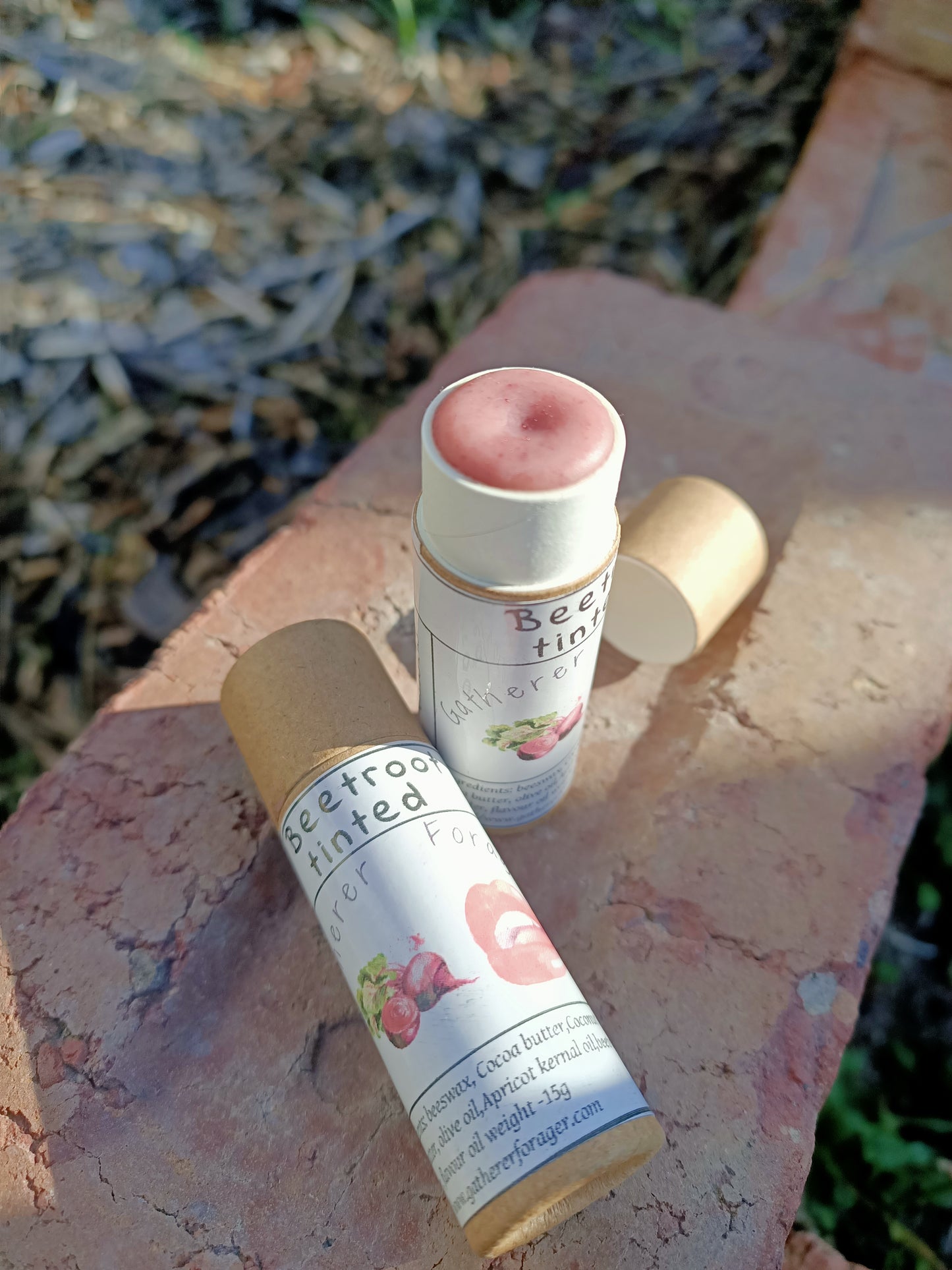 Beetroot tinted lip gloss