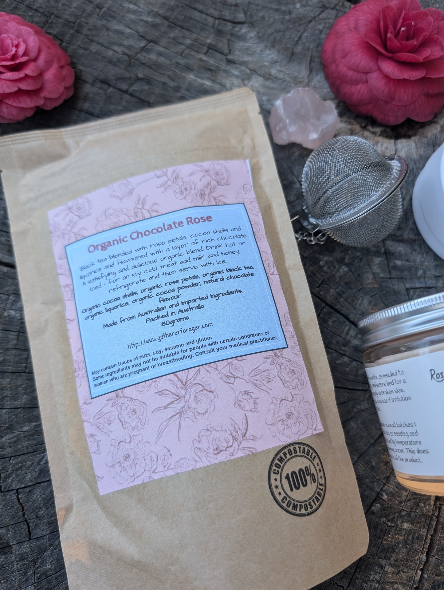 Rose themed self care gift pack